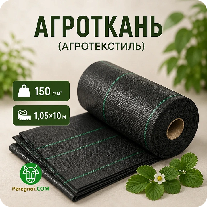 Агроткань (агротекстиль) 150 г/м2 — размер 1.05х10 м.